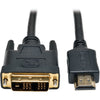 P566-003 HDMI to DVI Cable, Digital Monitor Adapter Cable (HDMI to DVI D M/M), 1080P, 3 Ft.