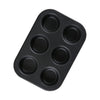 KC-OP01 6 Holes Stainles Steel Non-stick Muffin Cake Baking Oven Pan Cookie Tray Cup Cake Mold
