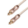 Metal Fiber Optic Audio Cable 1M/2M/3M/5M for TV Box for PS4 Speaker Wire Soundbar Amplifier Subwoofer