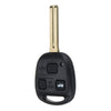 3 Buttons Remote Key Fob Case Shell w/ Battery For Lexus IS200 GS300 LS400 RX300