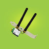 Wifi PCI-E Network Card for PC Desktop Wireless Adapter Dual Band Wireless Network Card (2.4Ghz and 5Ghz) for Gaming