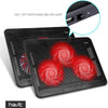 Laptop Cooling Pad - Laptop Cooler - HV-F2056 - 15.6"-17", Portable USB Powered (3 Fans) - Red LED