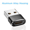 2Pcs USB C Female to USB Male Adapter Type C to USB a Connector for Laptops Chargers Device