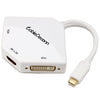 CableDeconn Type-C to VGA DVI Adapter 3 In 1 4K HD Cable Converter VGA Adapter