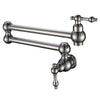 Brass Kitchen Pot Filler Faucet Wall Mount Folding Single Cold Water Swing Arm Spout Tap