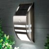 Stainless Steel Waterproof PIR Motion Sensor LED Solar Light Garden Yard Outdoor Wall Lamp Pathway