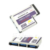 54Mm Express Card 3 Port USB 3.0 Adapter Expresscard for Laptop FL1100 Chip