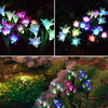2pcs Solar Power 4 LED Lily Flower Lights Multi-Color Changing Outdoor Garden Patio Yard Stake Lamps