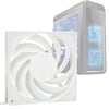 Large Wind Computer CPU Cooling Fan, F140 Ultra Silent Computer Cooler, for Desktop White,Black