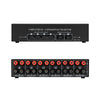 4 in 2 Out Speaker Selector Switch Audio Signal Switcher Power Amplifier Audio Receiver Splitter Box
