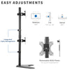 Dual LCD Monitor Vertical Stand Mount, Fits 2 Ultrawide Screens up to 34"