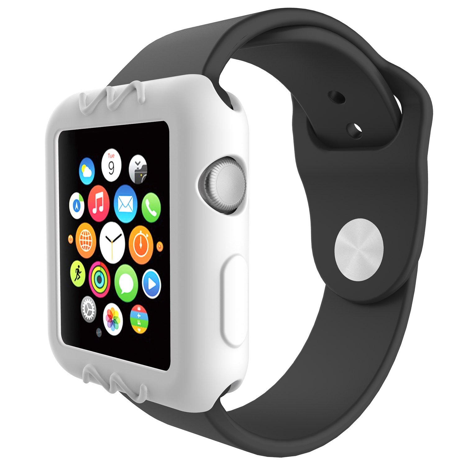 Universal Silicone Scratch Resistant Protective Watch Case For Apple Watch Series 1/2/3 38mm/42mm