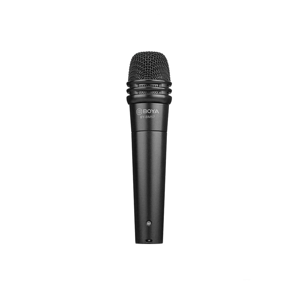 BOYA BY-BM57 Cardioid Dynamic Microphone 6.35mm Output Band Instrument Vocal Mic for Speaker Live Audio Recording