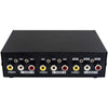 RCA Switch Box, 2 Port AV Switch Box, AV Selector Switch 2 in 1 Out Composite Video L/R Audio RCA Selector Box AV Switch Box Component RCA Switcher for DVD STB Game Consoles