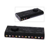 Durable Audio Video AV RCA Switch Splitter Selector 4 in 1 Out Box for Television Box PC Power Accessories