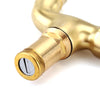 G1/2 Kitchen Bathroom Sink Faucet Single Handle Washing Machine Water Tap With Lock Key Copper Outdoor Anti-theft