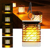 Solar Powered 75 LED Flame Effect Hanging Lantern Light Outdoor Waterproof Garden Lawn Tree Decor