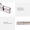 Smart Lock Cylinder E-Keys Mihome Wireless Wifi Lock Core Intelligent Encryption Door Lock Support Compatible for Mijia Mi Home APP (Color : MJ 80 40 40)