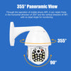 GUUDGO 21 LED IP Camera 8X Zoom WiFi Dome Surveillance Camera Full Color Night Vision IP66 Waterproof Pan/Tilt Rotation