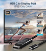 USB C to DisplayPort Cable,  8K@30Hz 6ft DisplayPort to USB C Cable