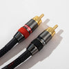RCA Cable, 2RCA Male to 2RCA Male Stereo Audio Cables 【Hi-Fi Sound】Braided RCA Stereo Cable  (1M)