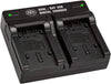 VW-VBK180, VW-VBK360, VBT190, VBT380 USB Dual Battery Charger for Panasonic Camcorders
