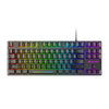 K16 87 keys Gaming Keyboard USB Wired RGB Rainbow Backlit Waterproof Mechanical Feeling Keyboard for Home Office