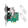 PCIE to Two Serial Port DB9 Card RS232 COM Port PCIE PCI Express Expansion Adapter Card