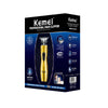 Kemei Professional Hair Clipper Haircut Machine Oilhead Clipper Hair Carving White T Type USB Rechargeable KM-2918