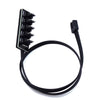 1Pcs 1 to 5 4-Pin TX4 PWM CPU Cooler Case Splitter 3/4Pin PWM Chasis Cooling Fan Cable Hub Adapter
