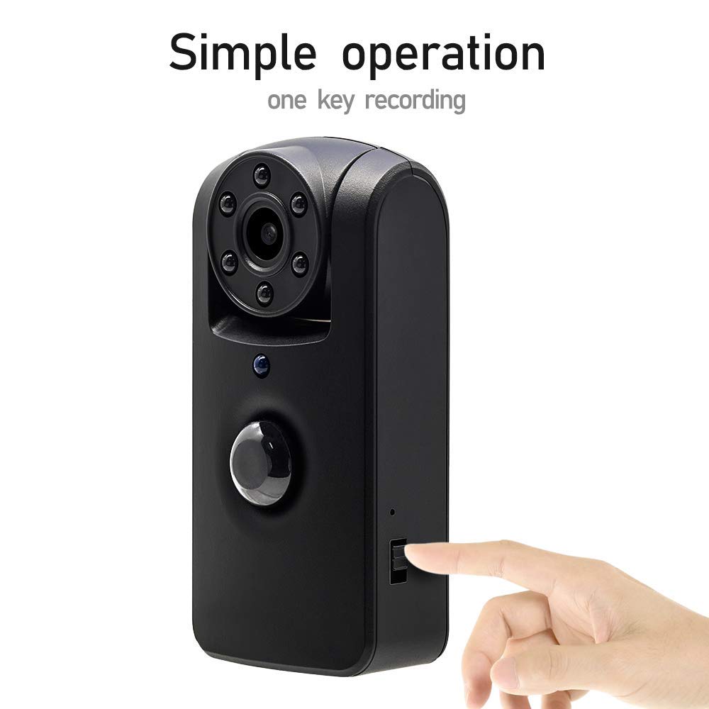 1802 HD Minis Low Power Consumption Camera Portable Digital Video Recorder Body Wide Angle  Camera Night Vision Recorder
