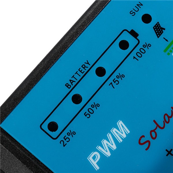 30A 12V 24V PWM Solar Panel Charge Intelligent Controller Auto Battery Regulator