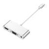 Bakeey 5 In 1 HUB Adapter Type C To HDTV/VGA/USB 3.0/USB-C/3.5mm Jack Adapter Converter For Macbook Laptop Air Pro Huawei P30 P40