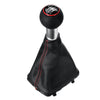 5/6 Speed Gear Shift Knob with Gaiter Boot Cover Black with Red Ring For Audi A3 S3 1996-2003
