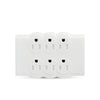 BULL Safe Wall Mounted Electric 6 Outlets Surge Protector Mini Wall Socket Switch Power Strip