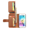 Samsung Galaxy S6 Edge Plus 7 Card Slots Wallet PU Leather Case