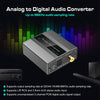 Analog to Digital Audio Converter RCA to Optical with Optical Cable Audio Digital Toslink and Coaxial Audio Adapter
