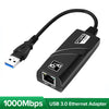 1000Mbps USB 3.0 Fast LAN Wired to Rj45 Ethernet Adapter Network Card for PC Laptop