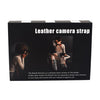 Quick Release Anti-Slip Dual Shoulder Leather Harness Camera Strap with Metal Hook for SLR / DSLR Cameras(Black)