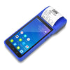 Handheld Android 8.1 Pos Terminal Printer With Bluetooth Thermal Receipt Printer 3G WiFi Mobile Order POS Terminal (Blue EU Plug)