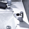 Temperature Digital Display Deck Mounted Push Button Bathroom Mixer Faucet Tap
