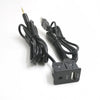 100CM Car Dash Flush Mount USB Port Panel Auto Boat 3.5mm AUX USB Extension Cable Adapter for Volkswagen Toyota (Black)