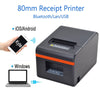 80mm Thermal Printers POS Receipt Printer With auto Cutter Bluetooth USB Ethernet Port For Kitchen Restaurant Store