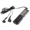 8GB Digital Voice Recorder Dictaphone MP3 Player, Support Telephone recording, VOX function, Power supply: 2 x AAA battery(Black)