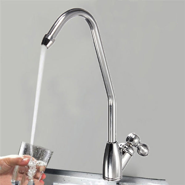 Chrome Finish Water Filter Faucet Single Handle Drinking Water Tap