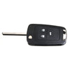 3 Button Remote Key Fob Case Shell Uncut Blade For Chevrolet Cruze