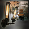 Vintage 2 Heads Loft Iron Cages Wall Light Edison Country Style Lamp