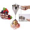 Stainless Steel Pastry Funnel Separator for Octopus Balls Ice Cream Making Cake Decor Silver