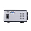 U88 Mini Projector Portable Home Theater Entertainment Supports 1080P HD VGA/USB/SD/HDMI/Audio/AV/TV Silver_U.S. regulations