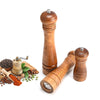 Wood Pepper Mill with Strong Rotating Grinder Kitchen Tools Box Packing 8 inches (boxed)